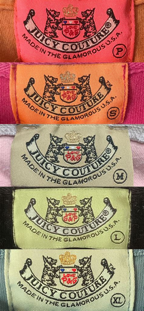 juicy couture tags by year